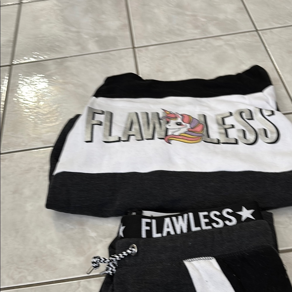 Flawless Unicorn Graphic Sweatshirt and Joggers Set